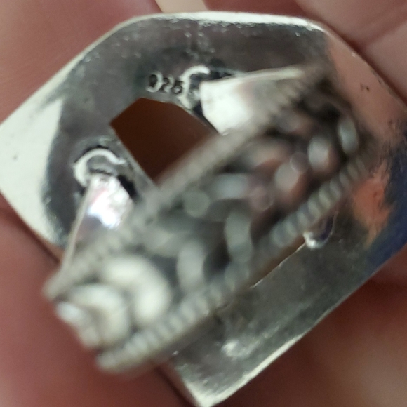 New Botswana Agate 925 Silver Statement Ring. - Picture 15 of 15